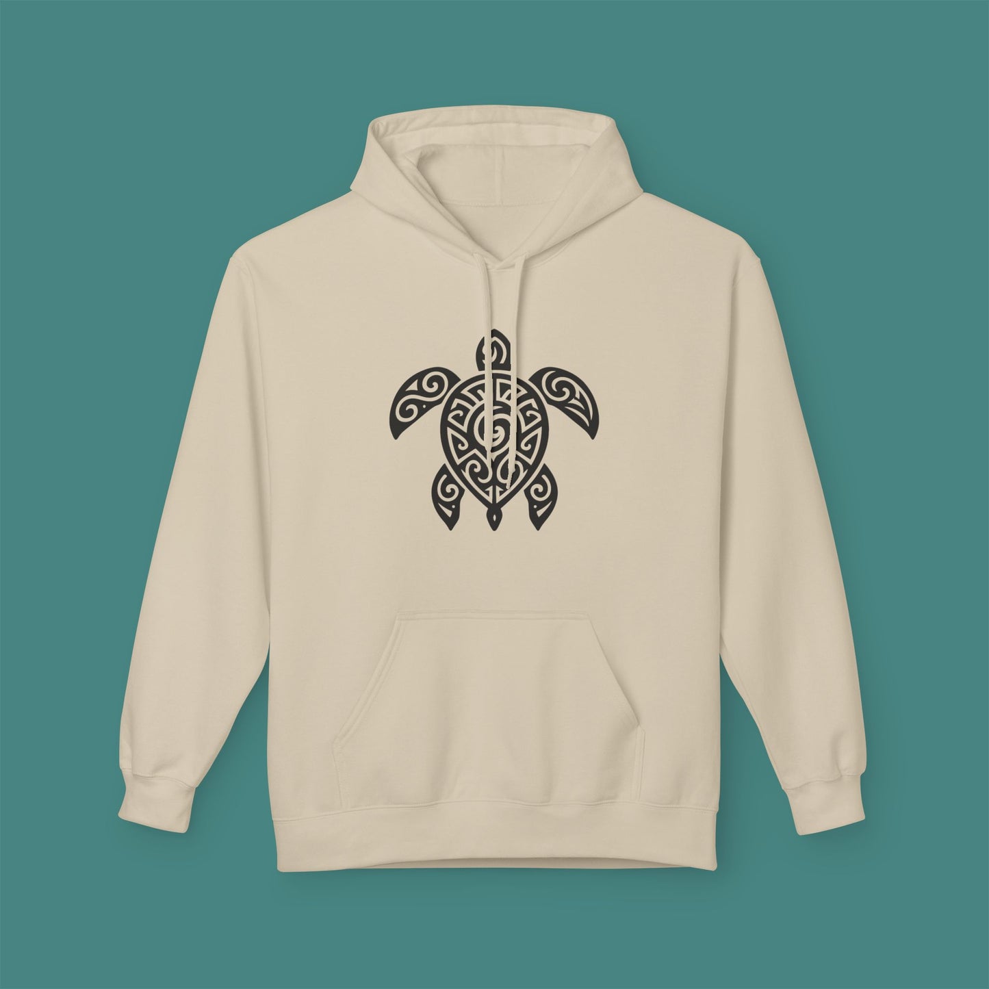 Tribal Tattoo Turtle Fleece Unisex Hoodie
