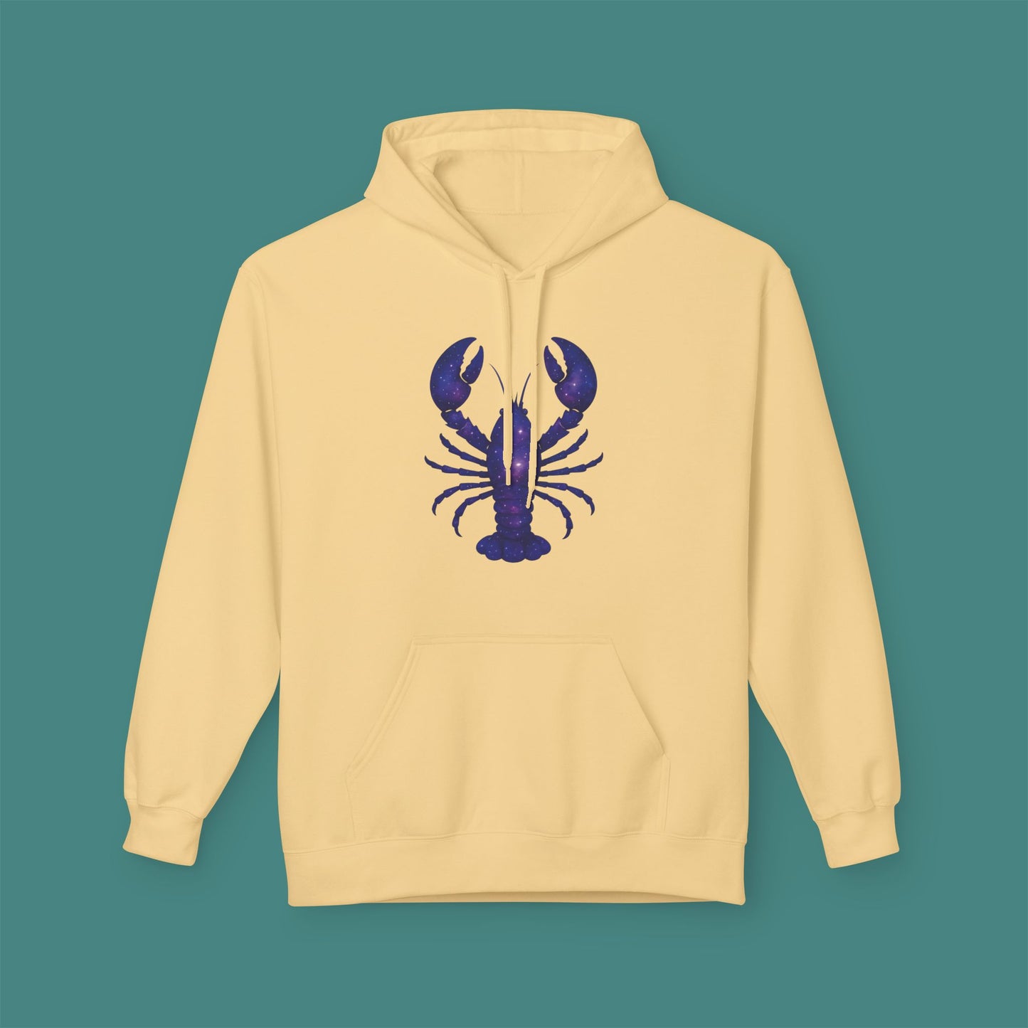 Cosmic Galaxy Lobster Fleece Unisex Hoodie