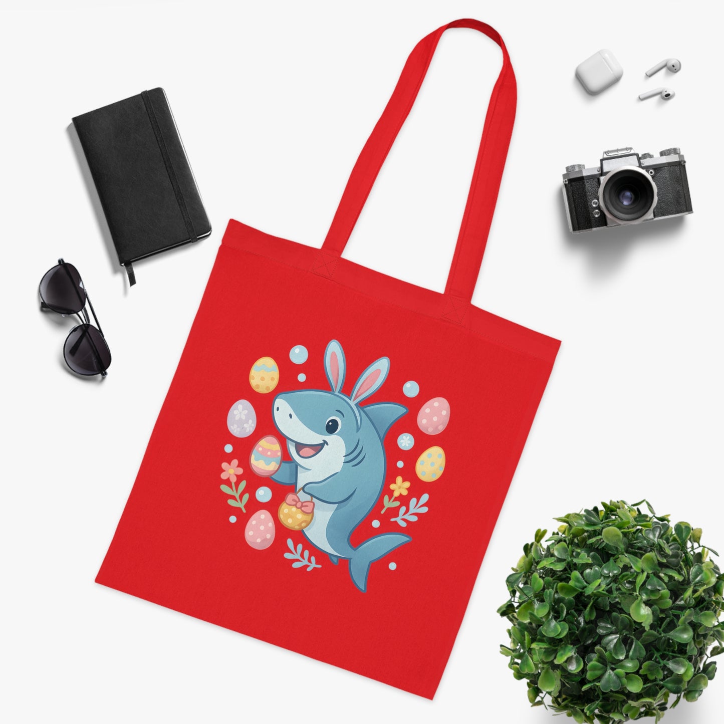 Easter Shark Tote Bag