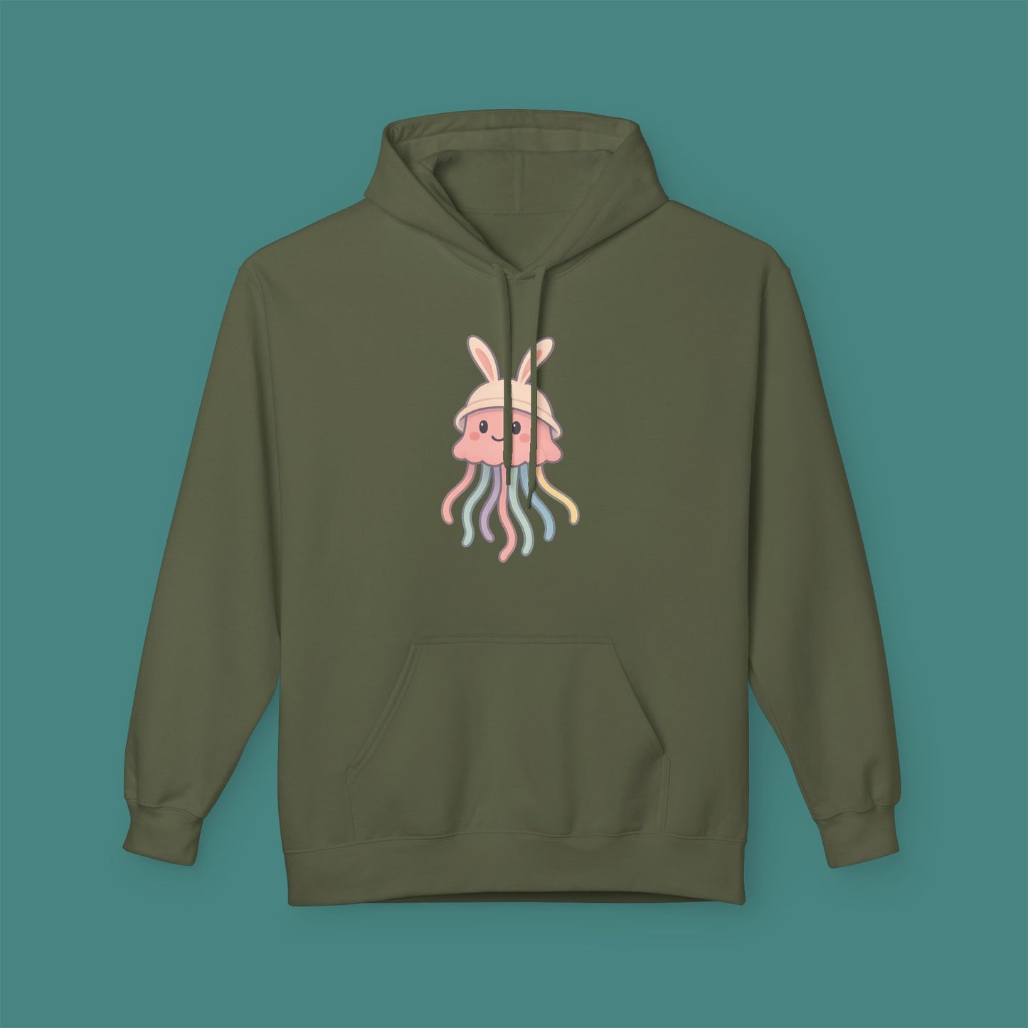 Easter Jellyfish Fleece Unisex Hoodie