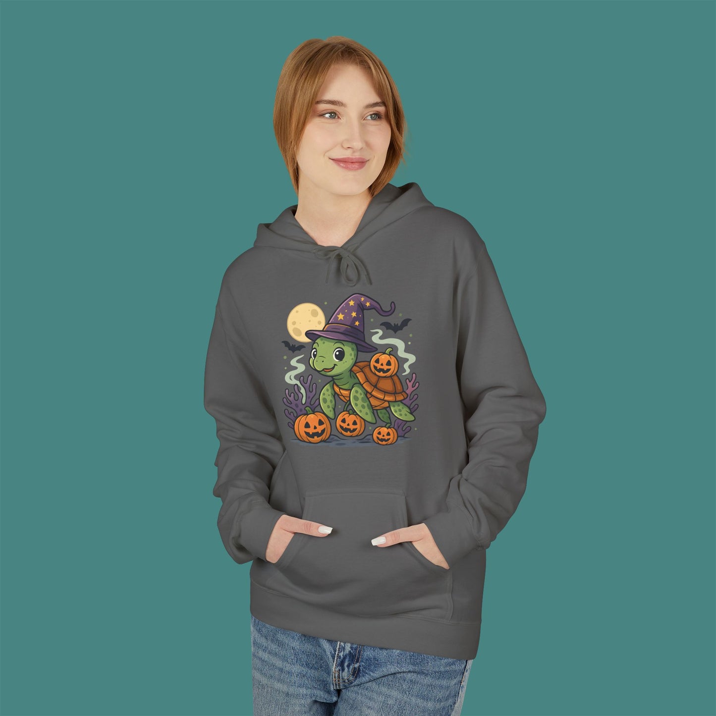 Halloween Turtle Fleece Unisex Hoodie