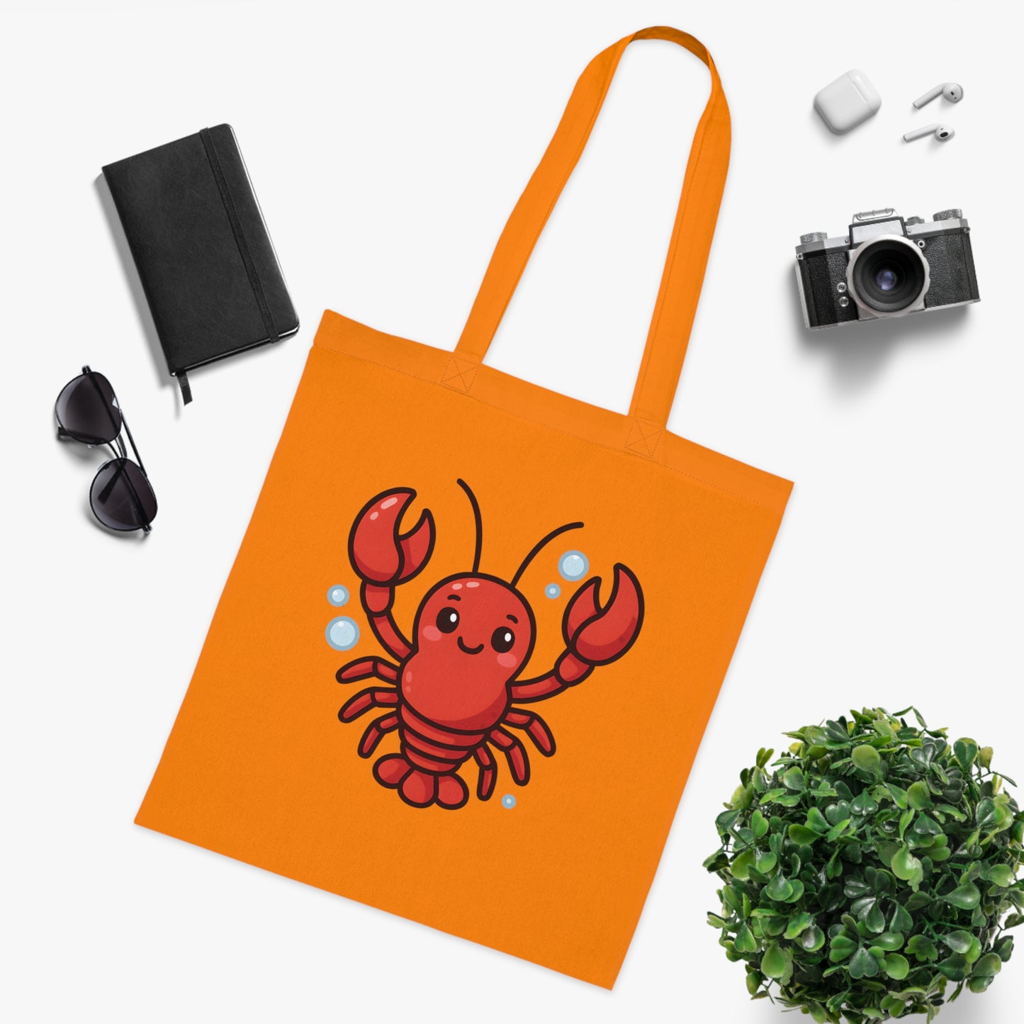 Cartoon Cute Lobster Tote Bag