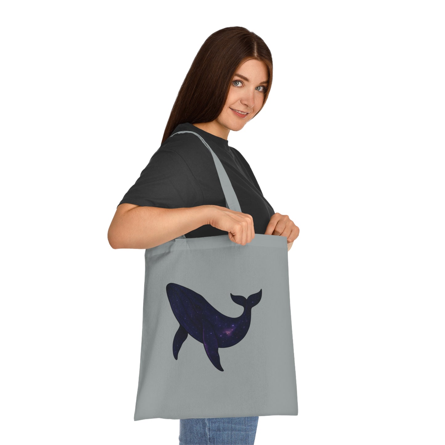 Cosmic Galaxy Whale Tote Bag