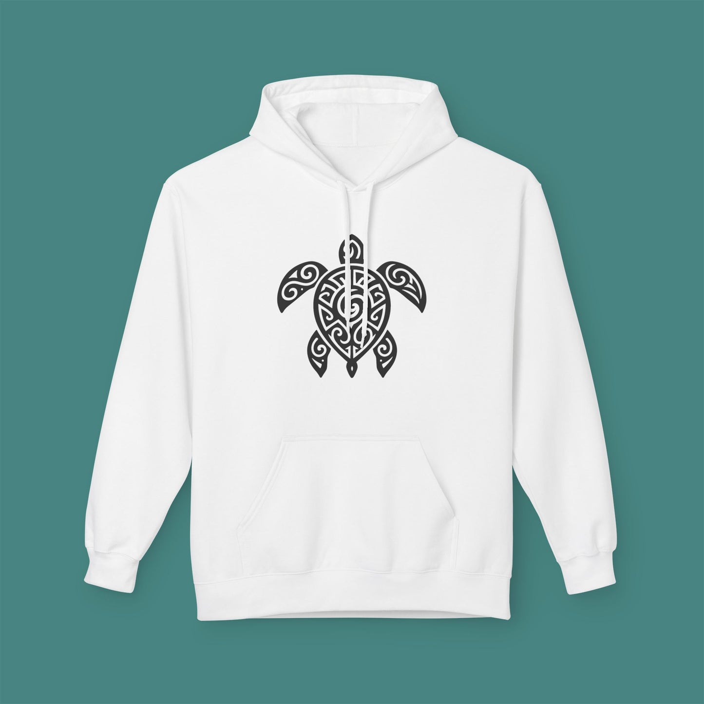 Tribal Tattoo Turtle Fleece Unisex Hoodie