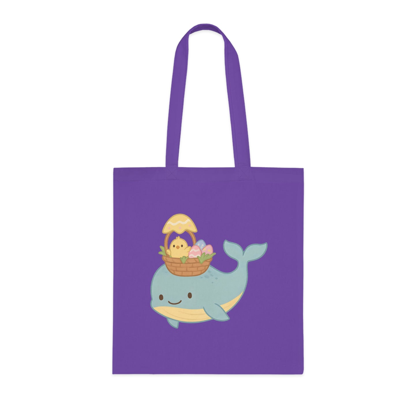 Easter Whale Tote Bag