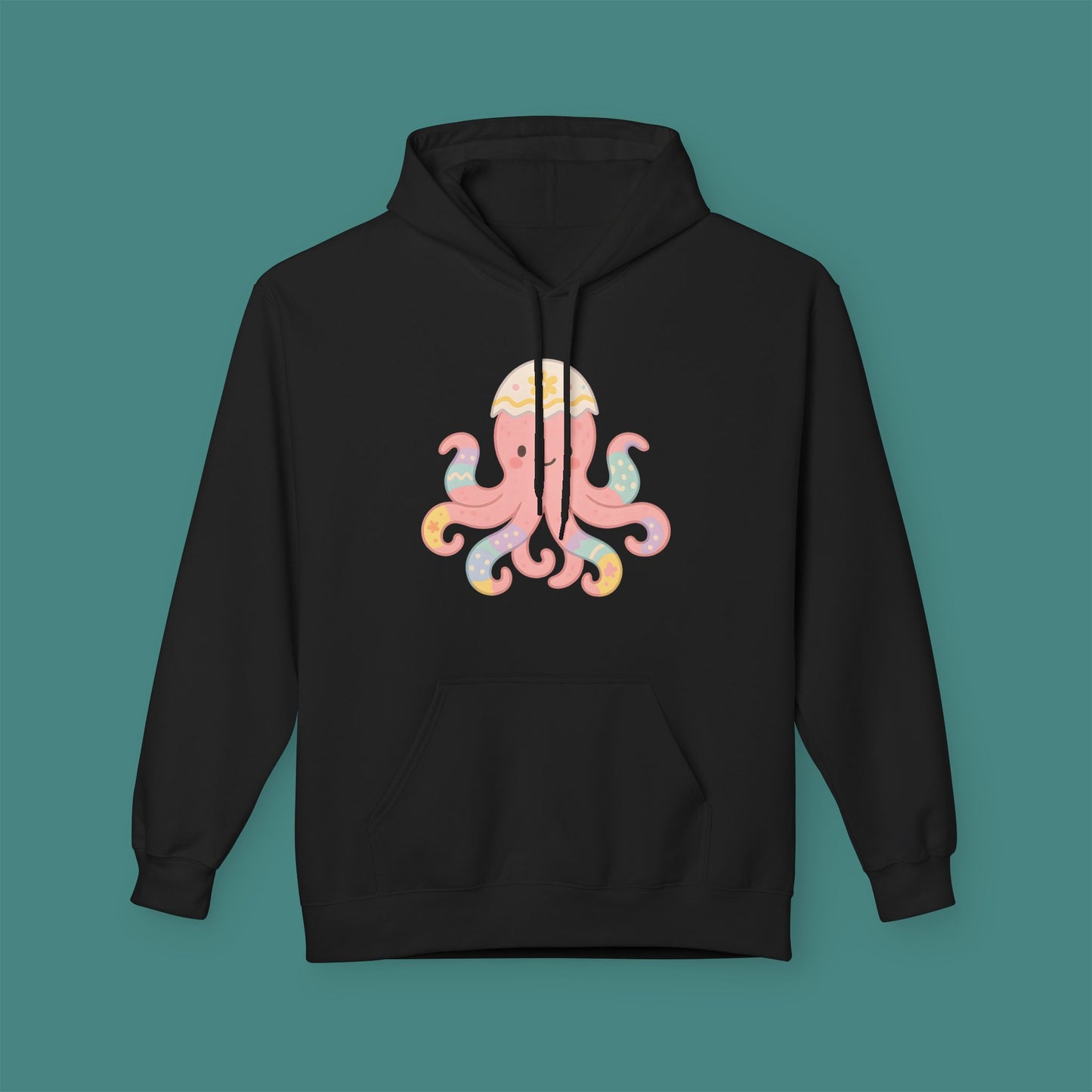 Easter Octopus Fleece Unisex Hoodie