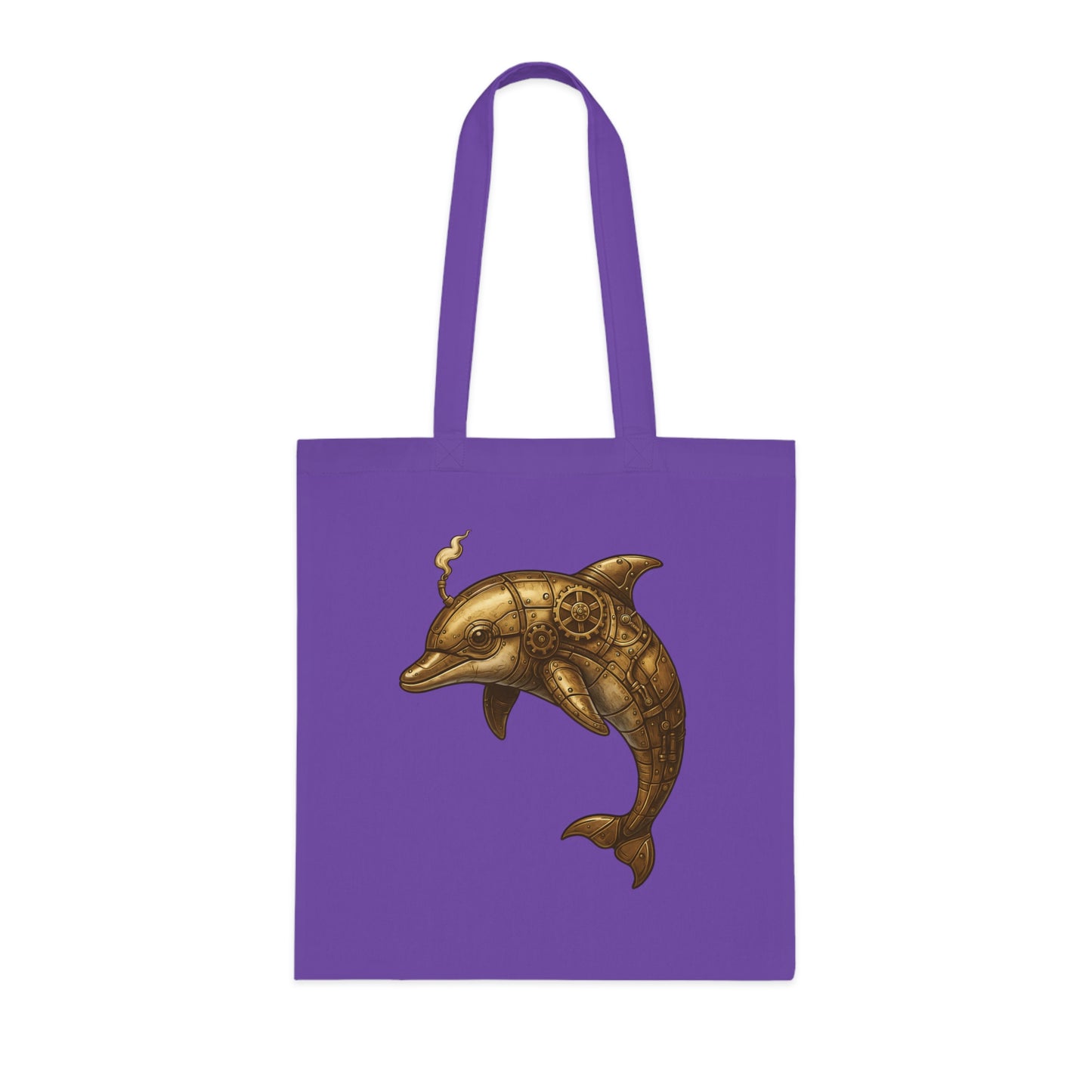 Steampunk Mechanical Dolphin Tote Bag