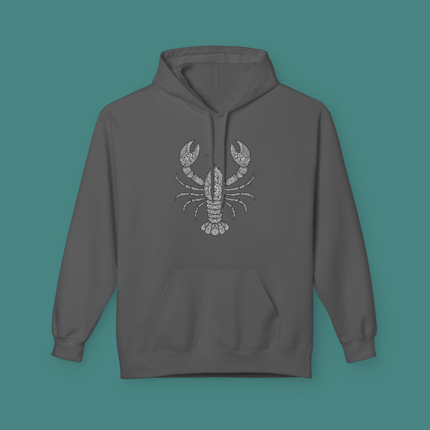 Intricate Mandala Lobster Fleece Unisex Hoodie
