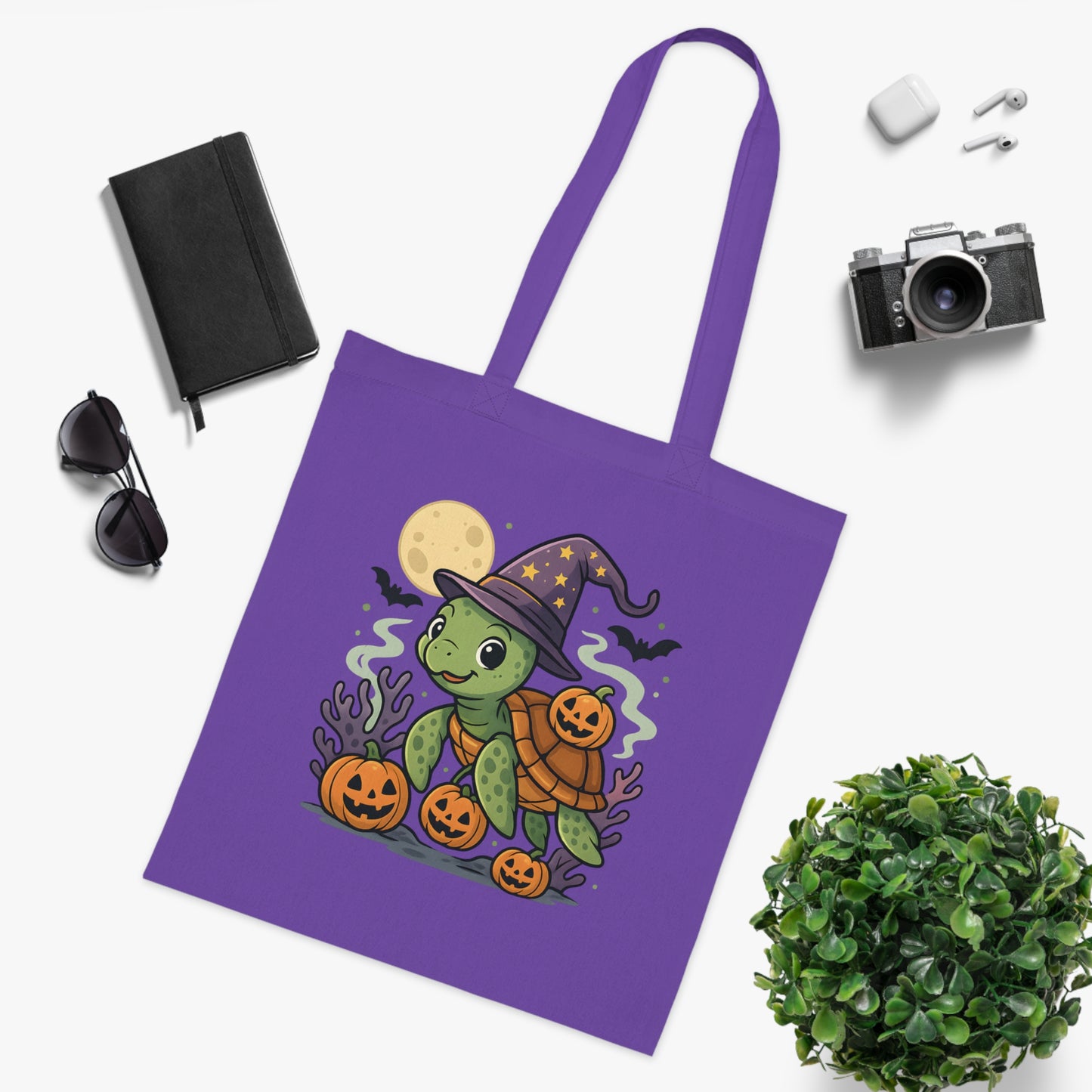 Halloween Turtle Tote Bag