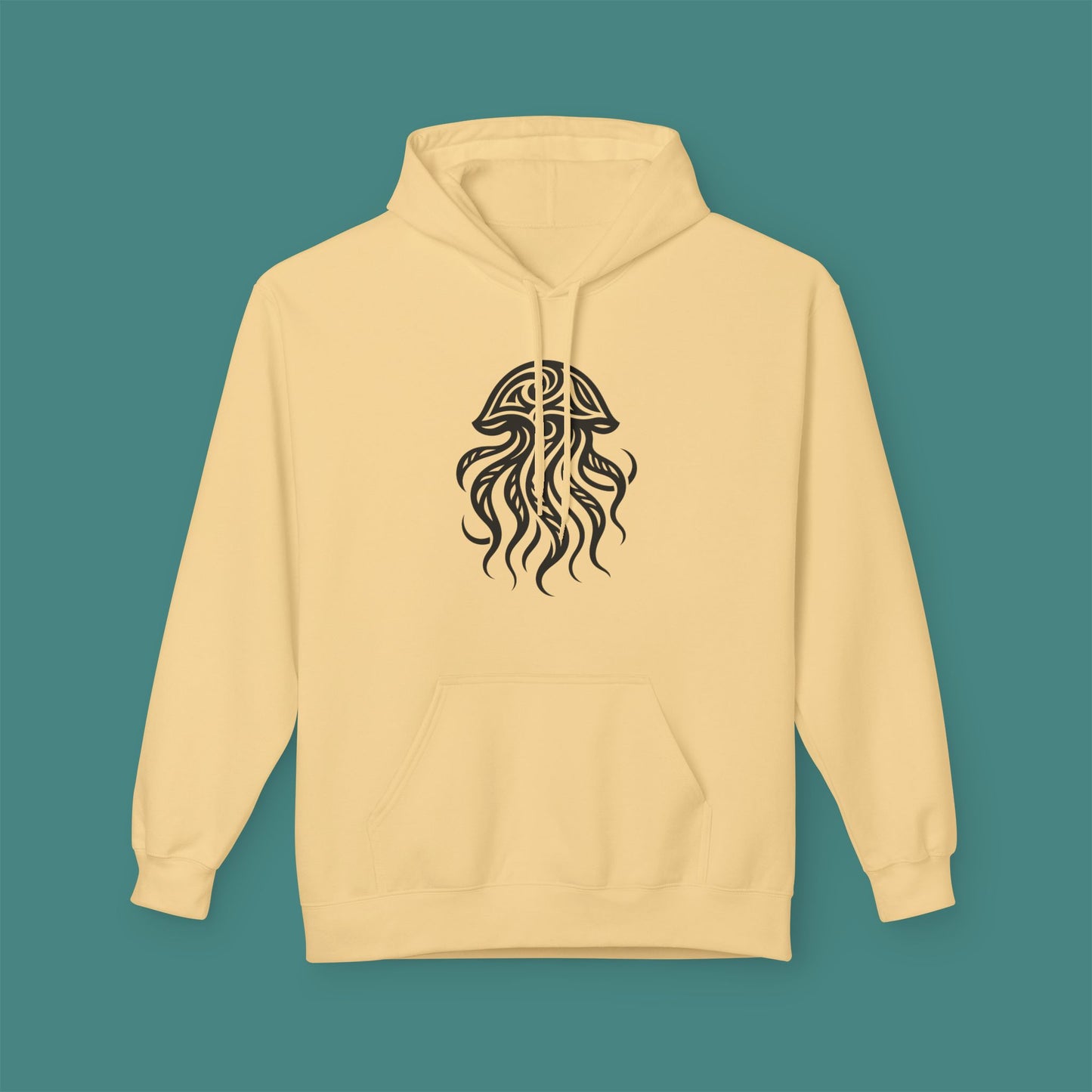 Tribal Tattoo Jellyfish Fleece Unisex Hoodie