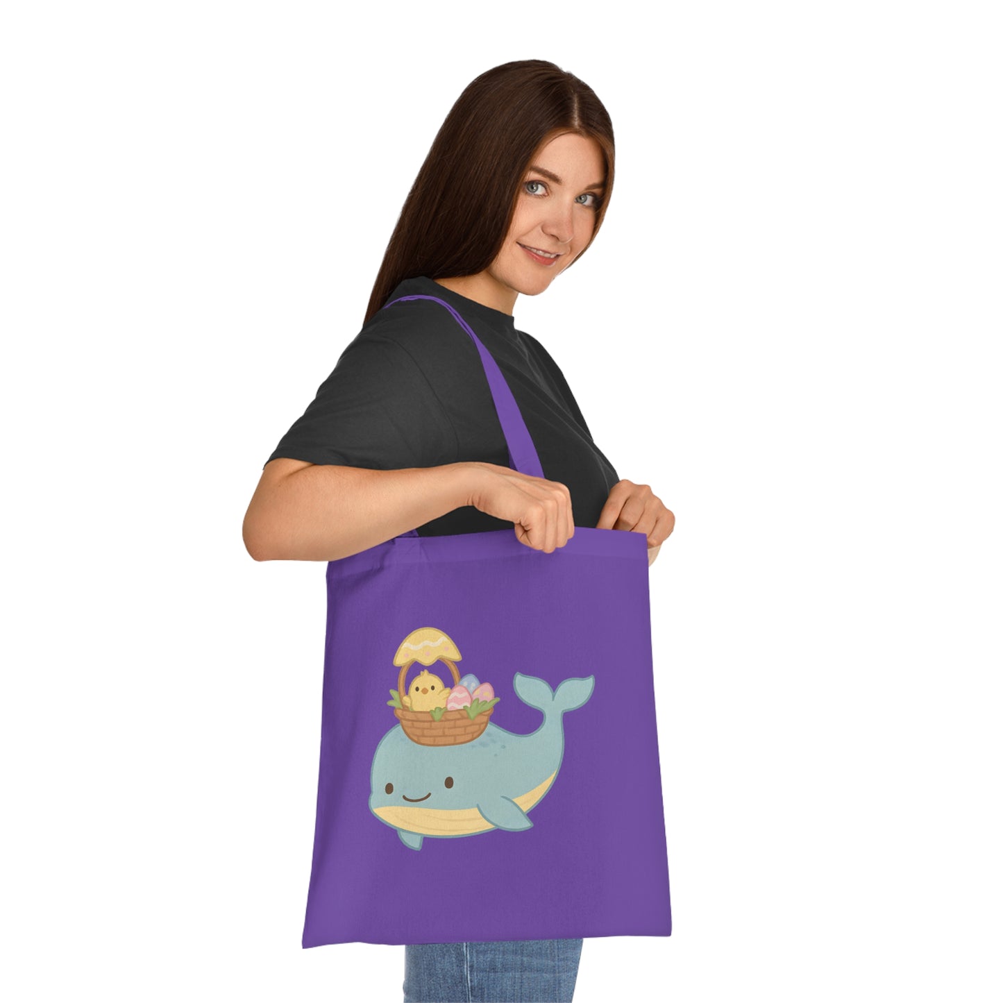 Easter Whale Tote Bag