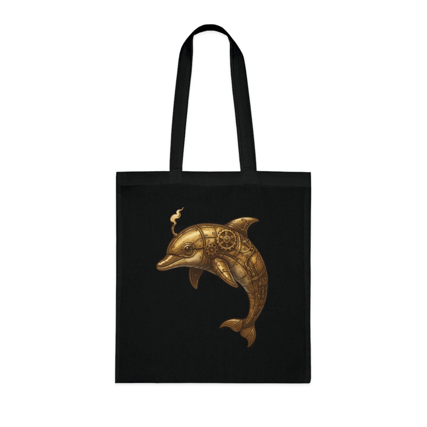 Steampunk Mechanical Dolphin Tote Bag
