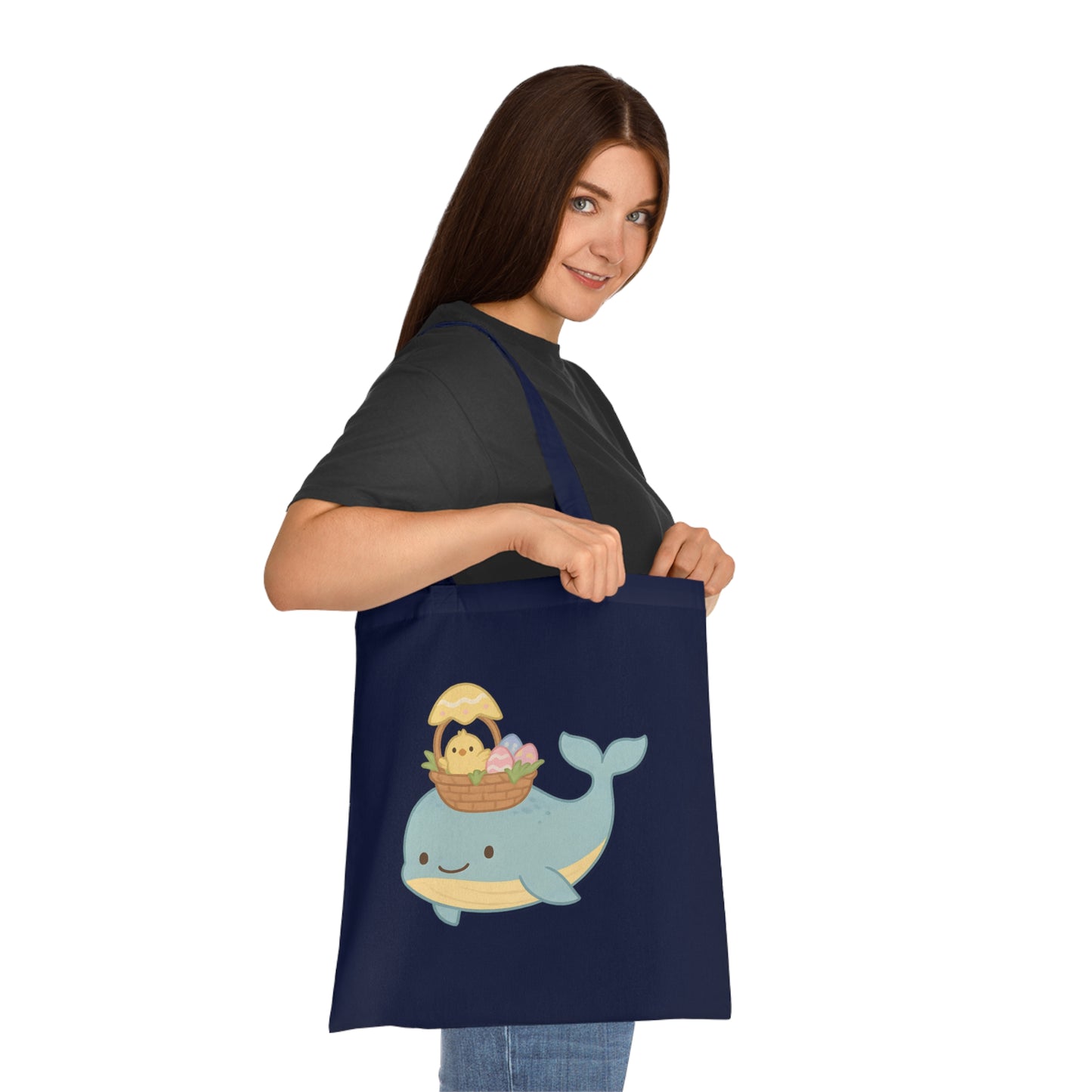 Easter Whale Tote Bag