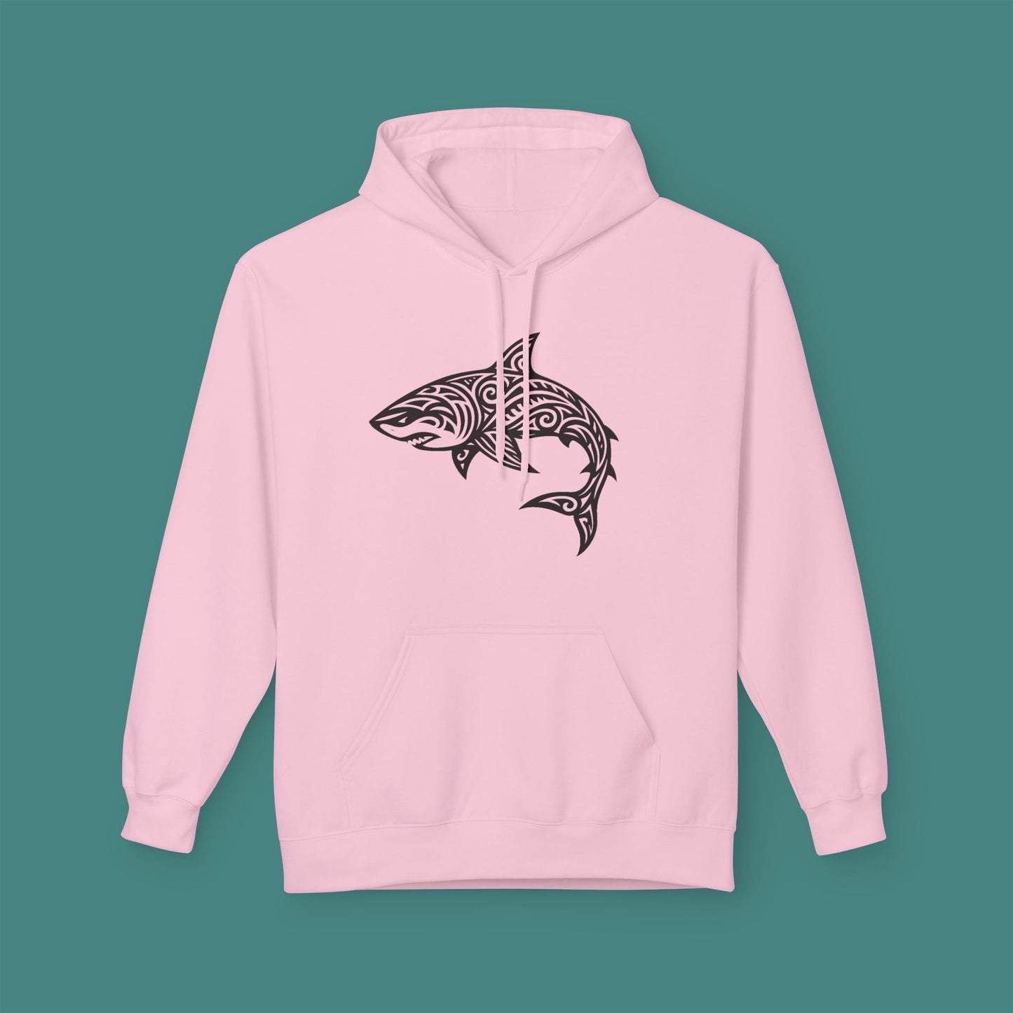Tribal Tattoo Shark Fleece Unisex Hoodie