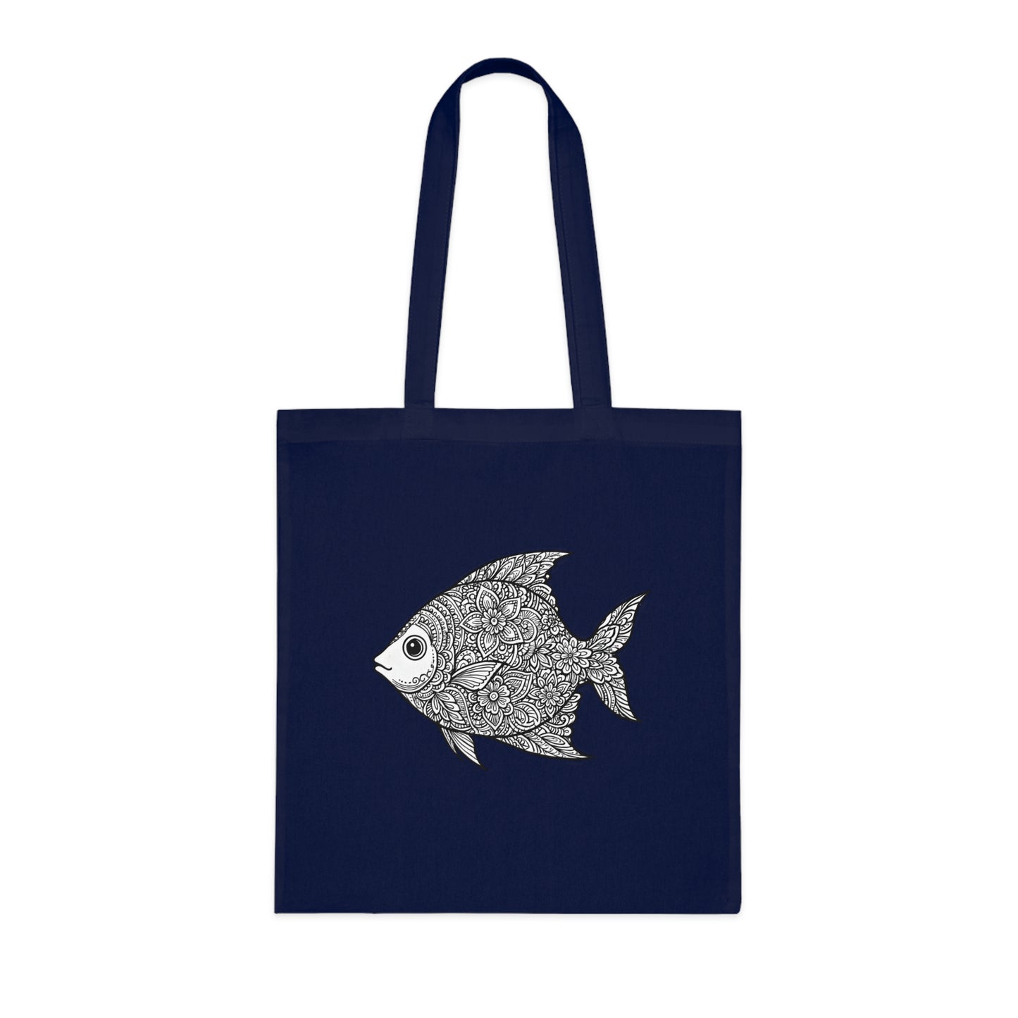 Intricate Mandala Fish Tote Bag