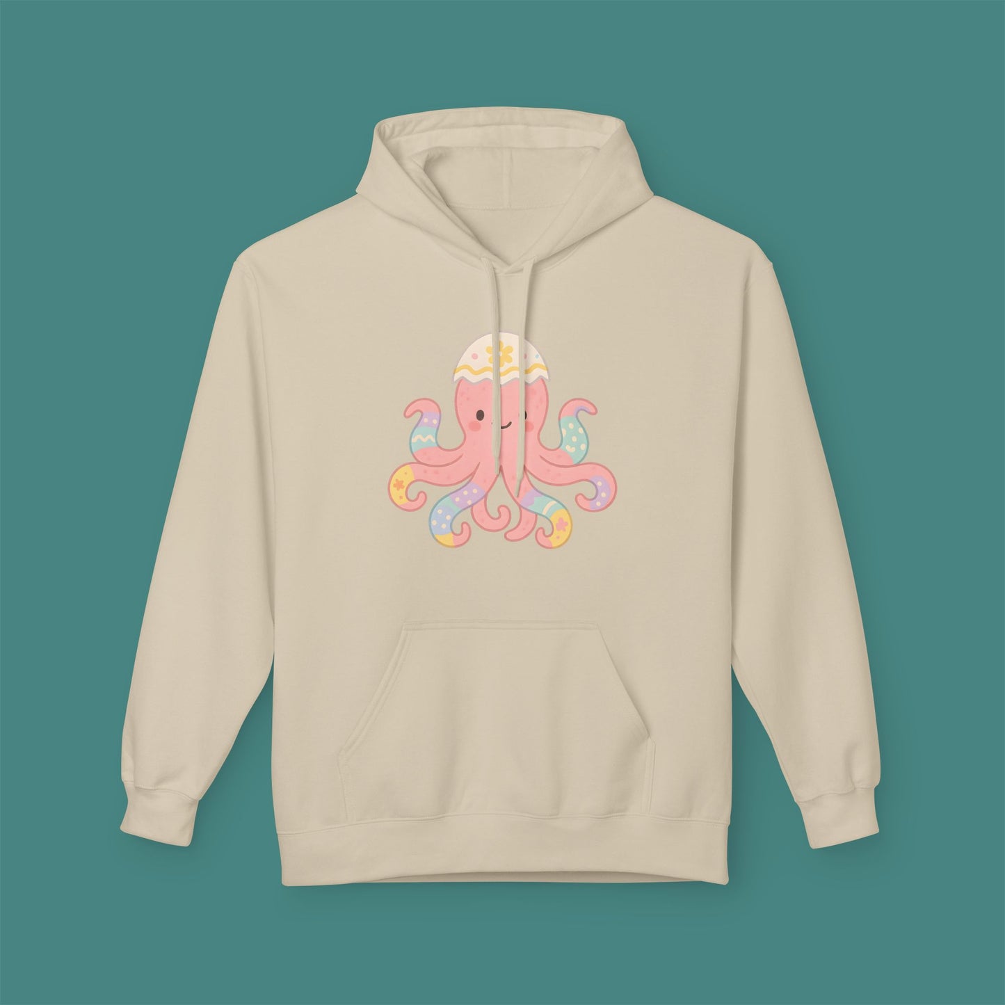 Easter Octopus Fleece Unisex Hoodie
