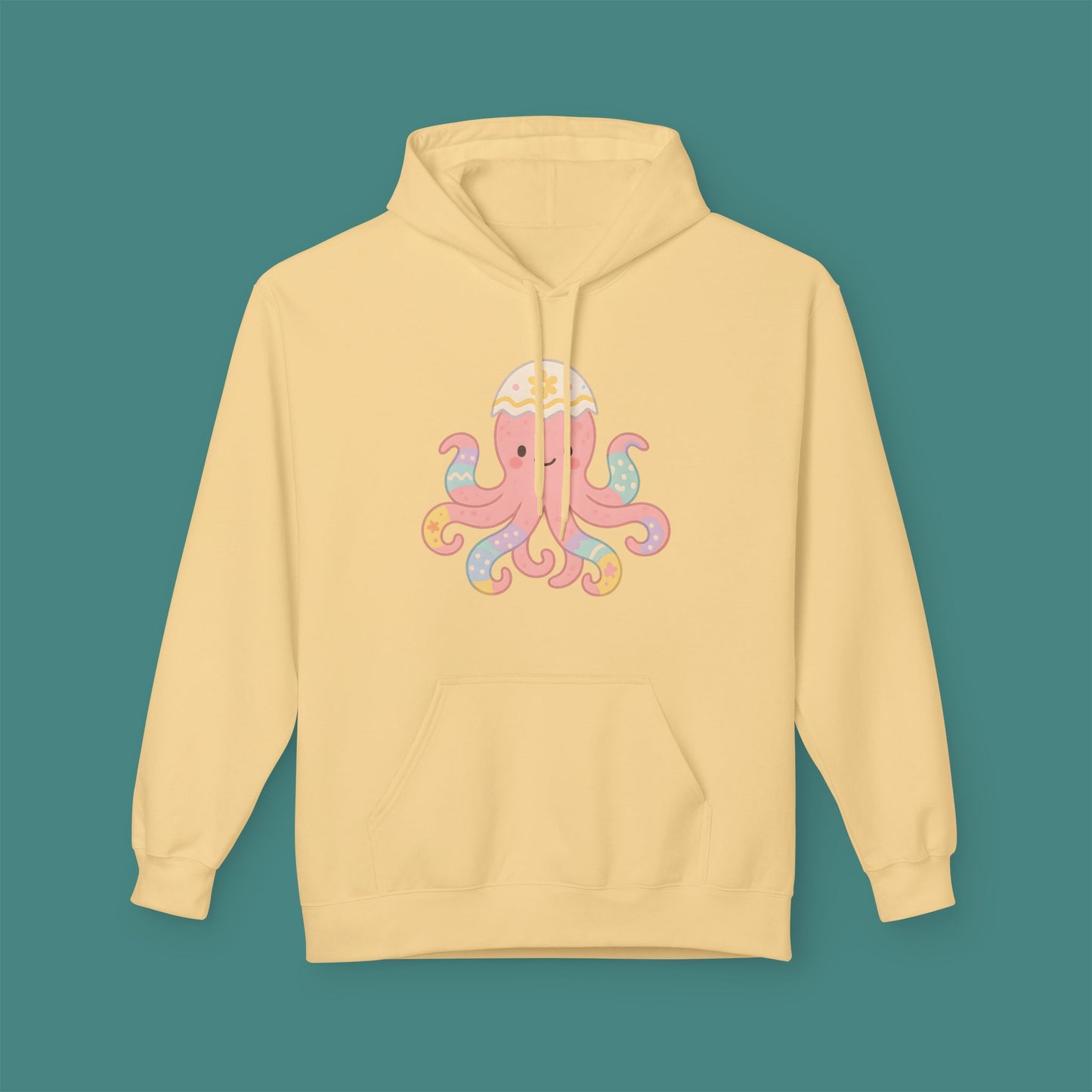 Easter Octopus Fleece Unisex Hoodie