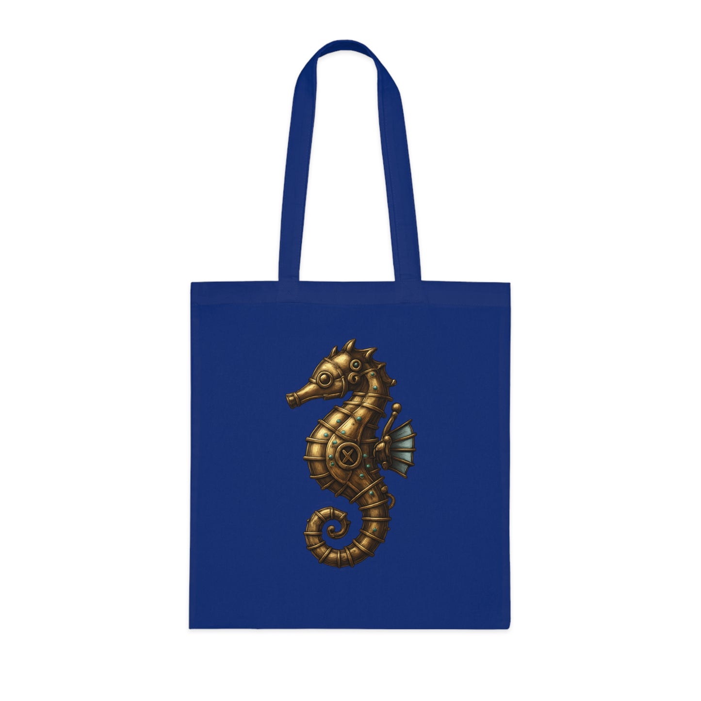 Steampunk Mechanical Seahorse Tote Bag