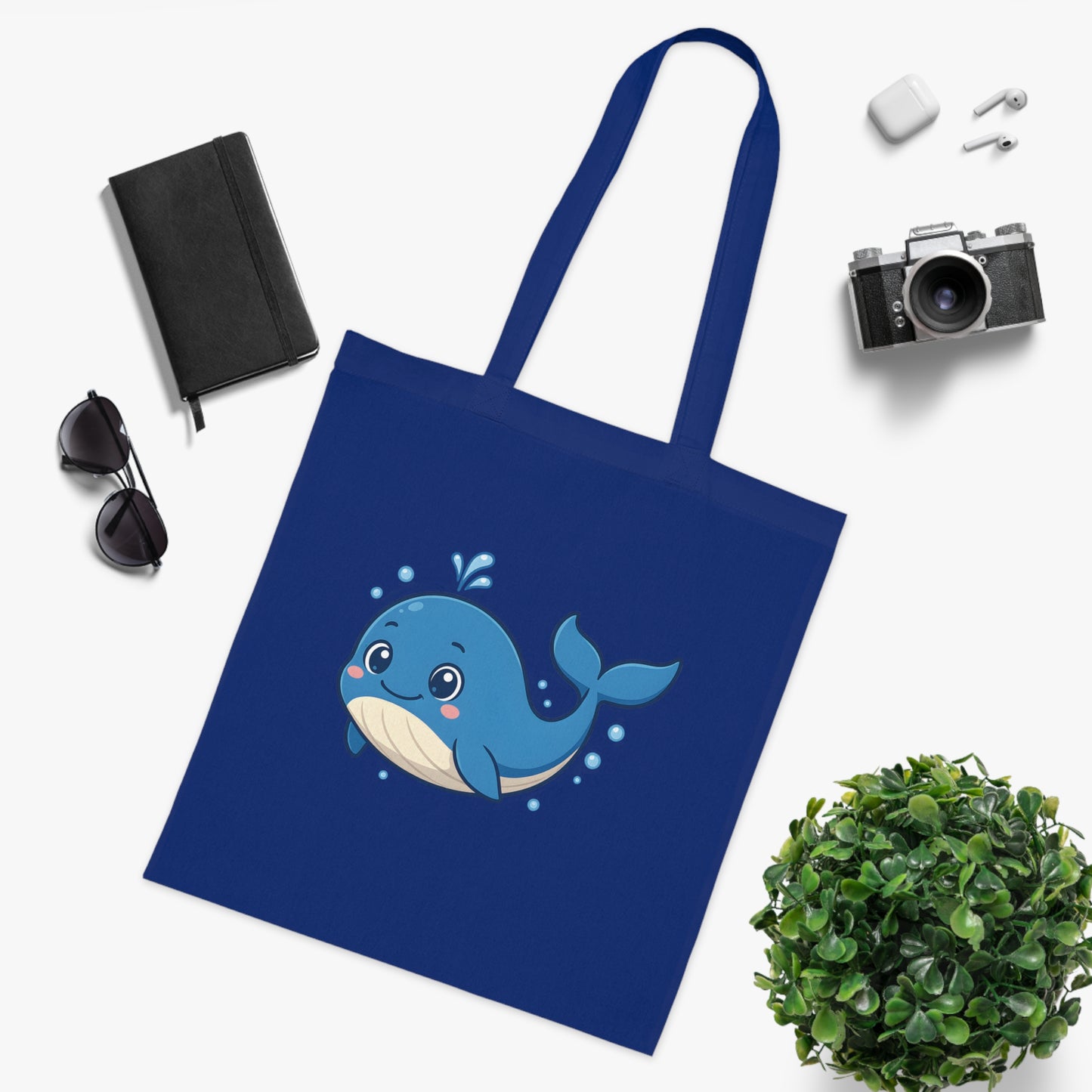 Cartoon Cute Whale Tote Bag