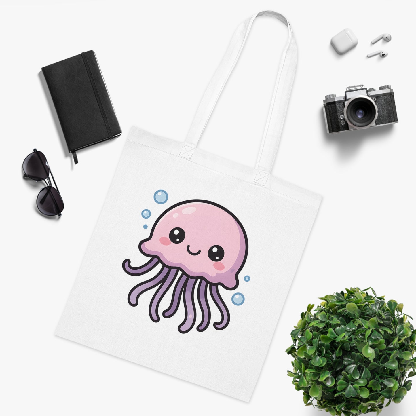 Cartoon Cute Jellyfish Tote Bag