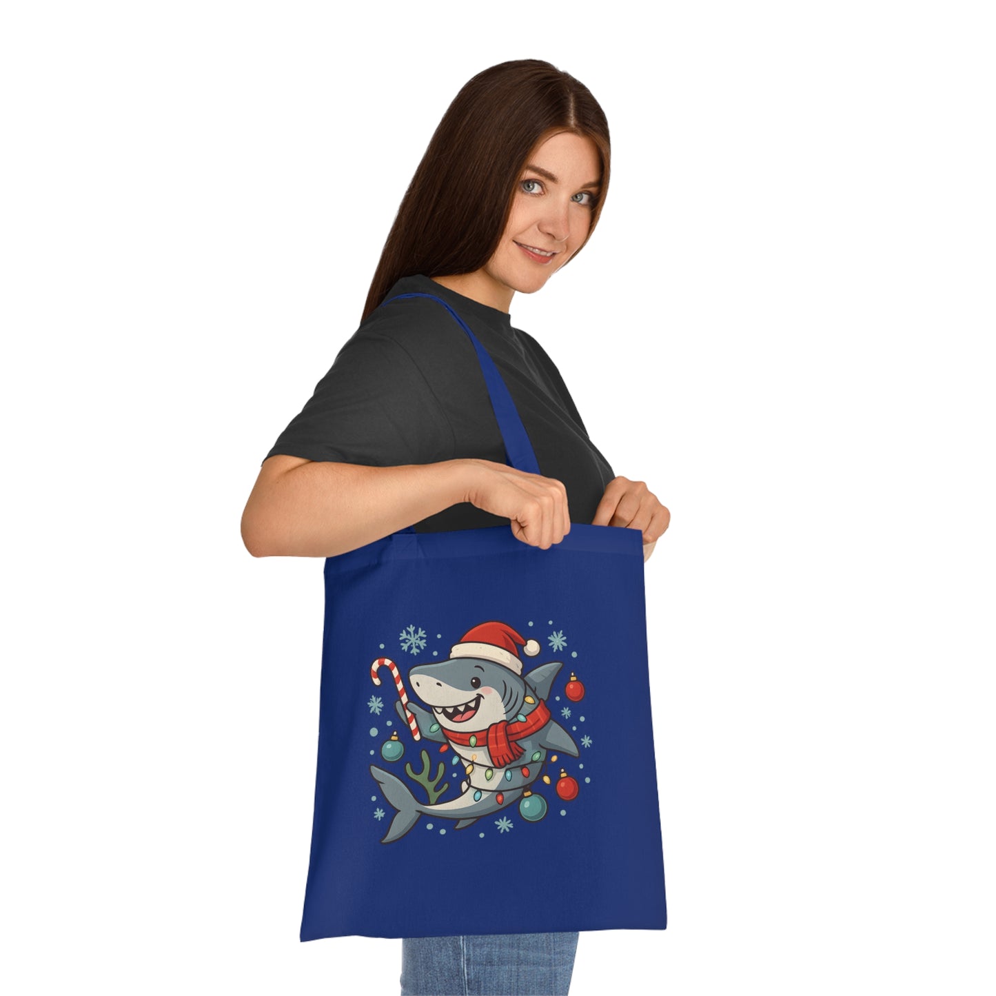 Christmas Shark Tote Bag