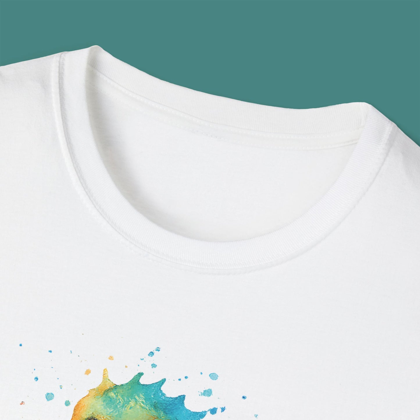 Watercolor Splash Seahorse Unisex T-Shirt
