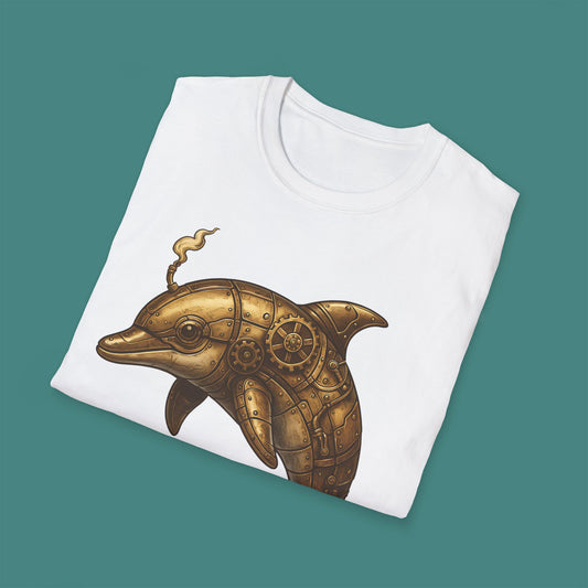 Steampunk Mechanical Dolphin Unisex T-Shirt