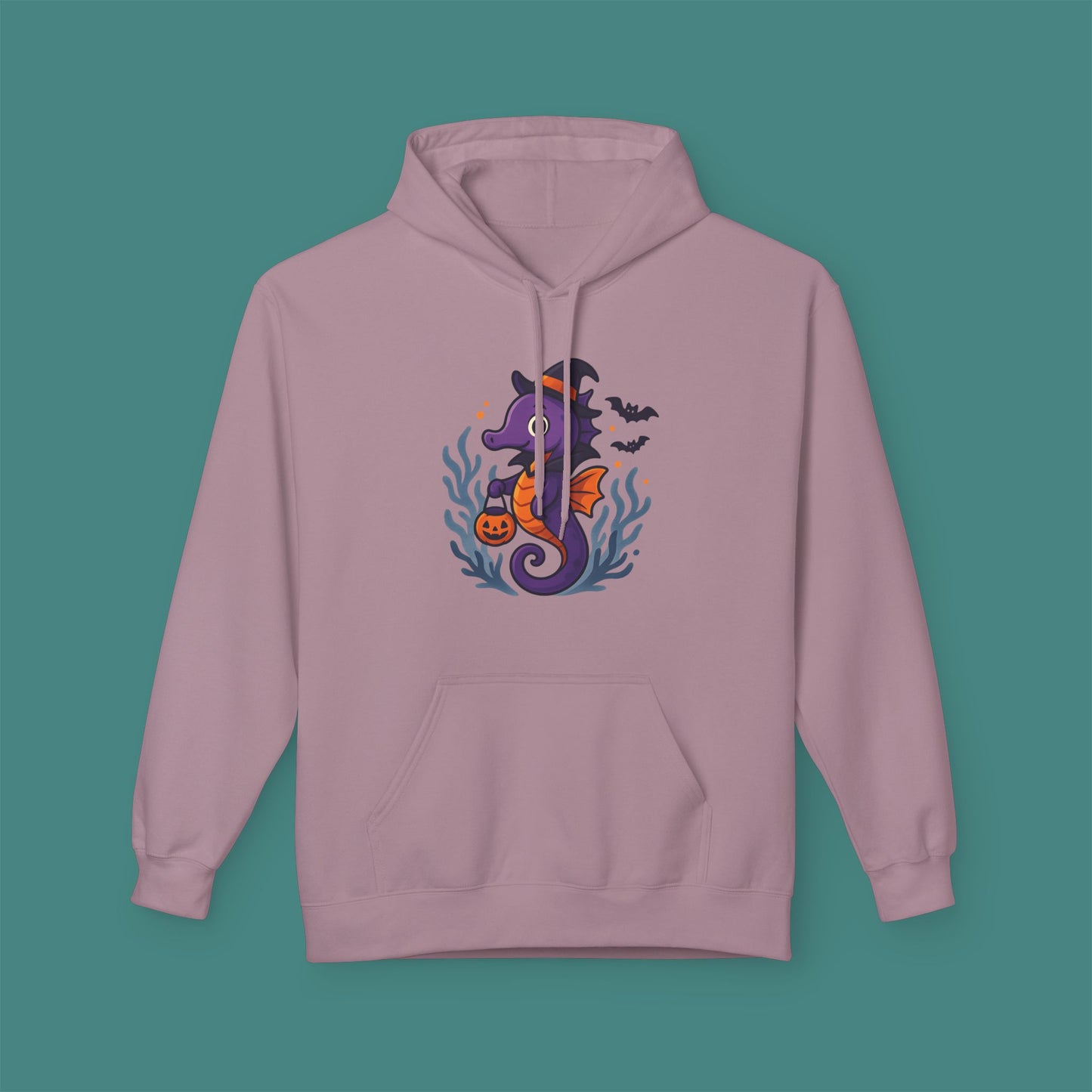 Halloween Seahorse Fleece Unisex Hoodie