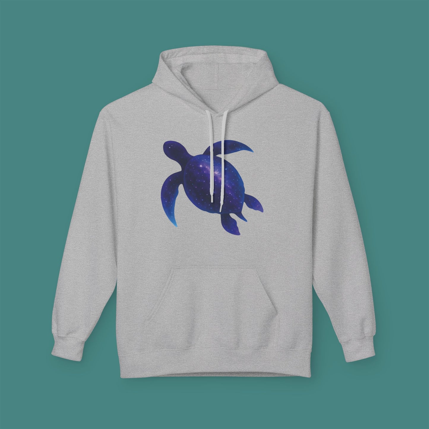 Cosmic Galaxy Turtle Fleece Unisex Hoodie