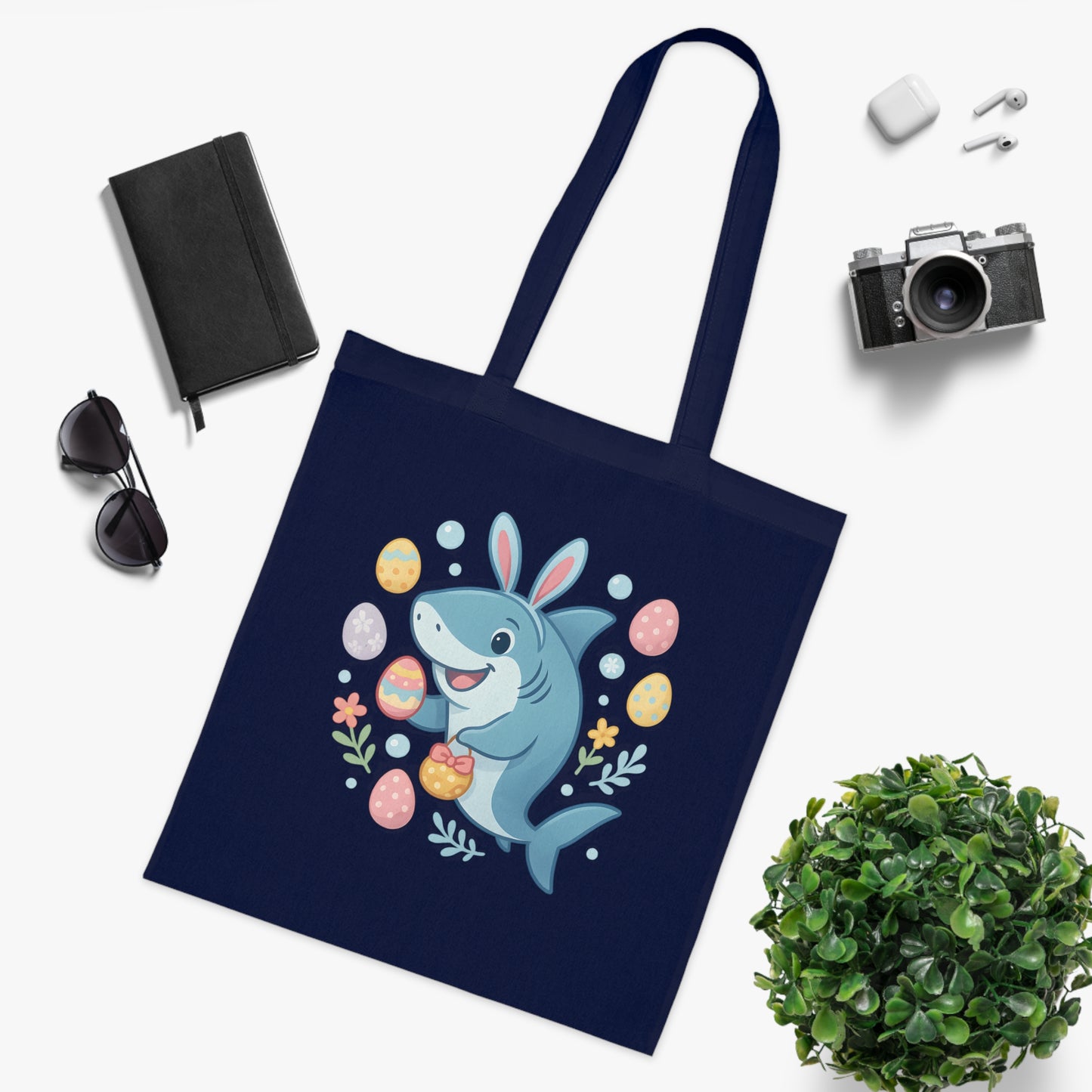 Easter Shark Tote Bag