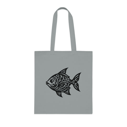 Tribal Tattoo Fish Tote Bag