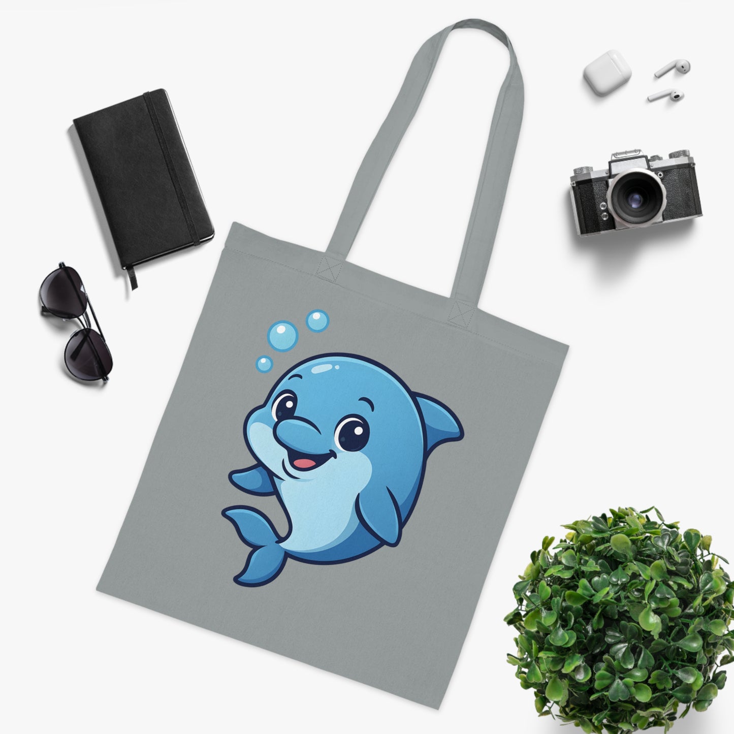 Cartoon Cute Dolphin Tote Bag