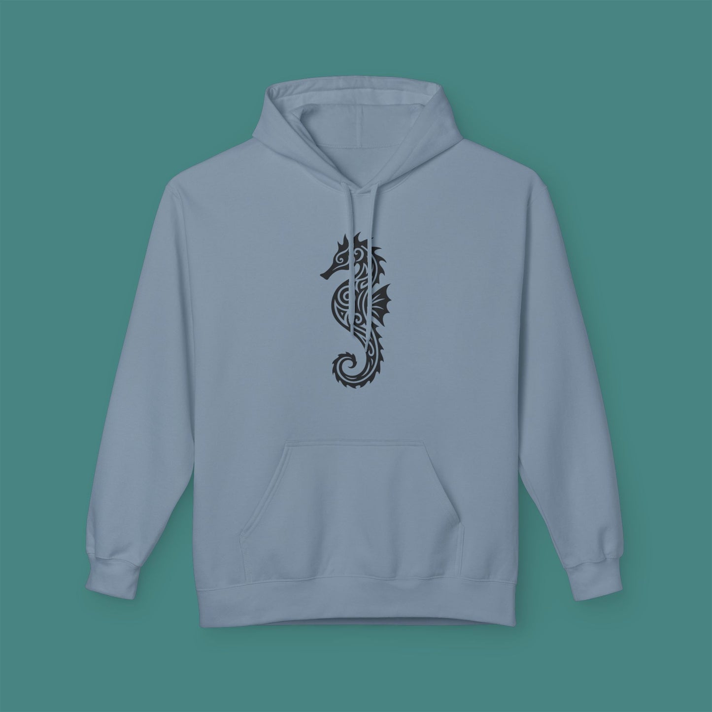 Tribal Tattoo Seahorse Fleece Unisex Hoodie