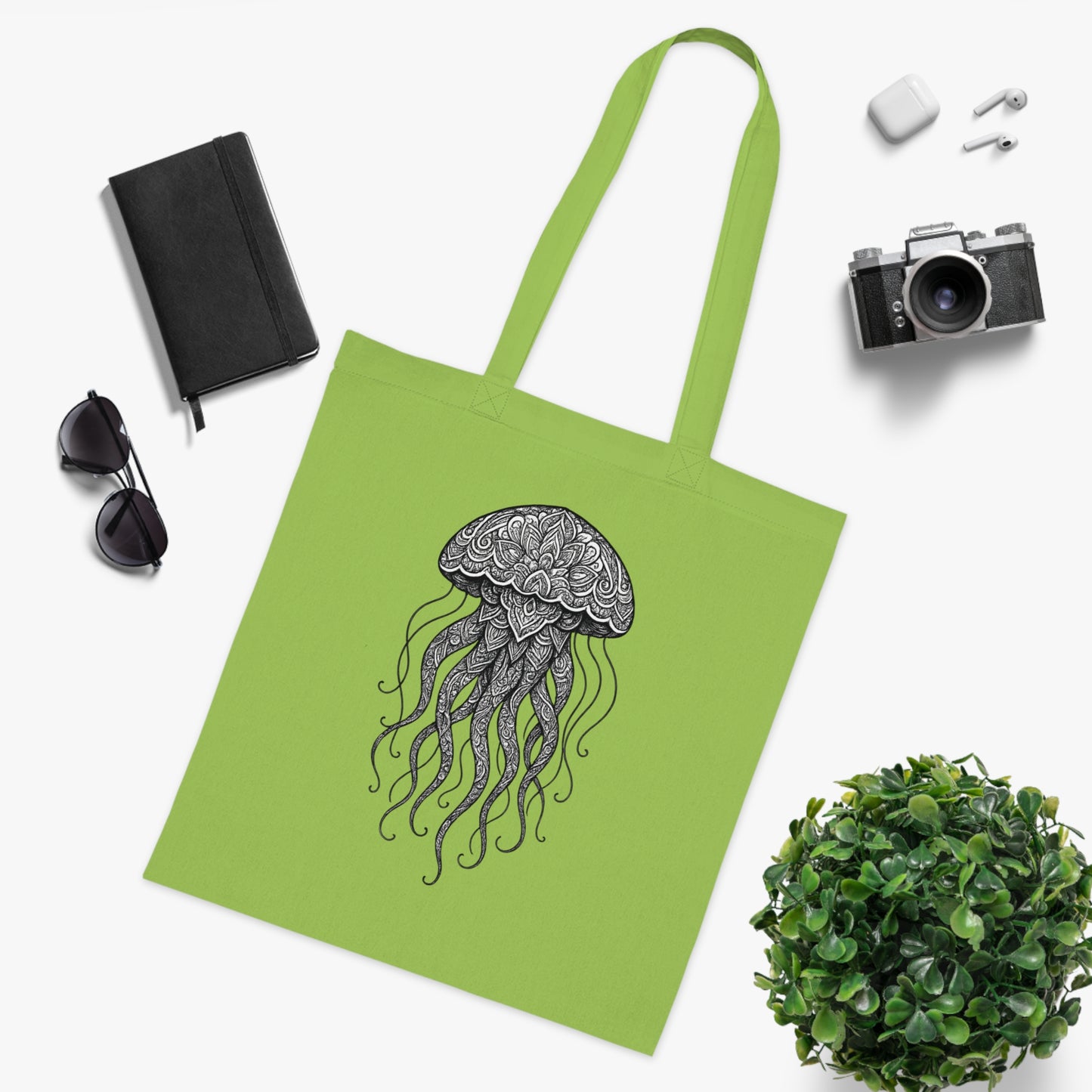 Intricate Mandala Jellyfish Tote Bag