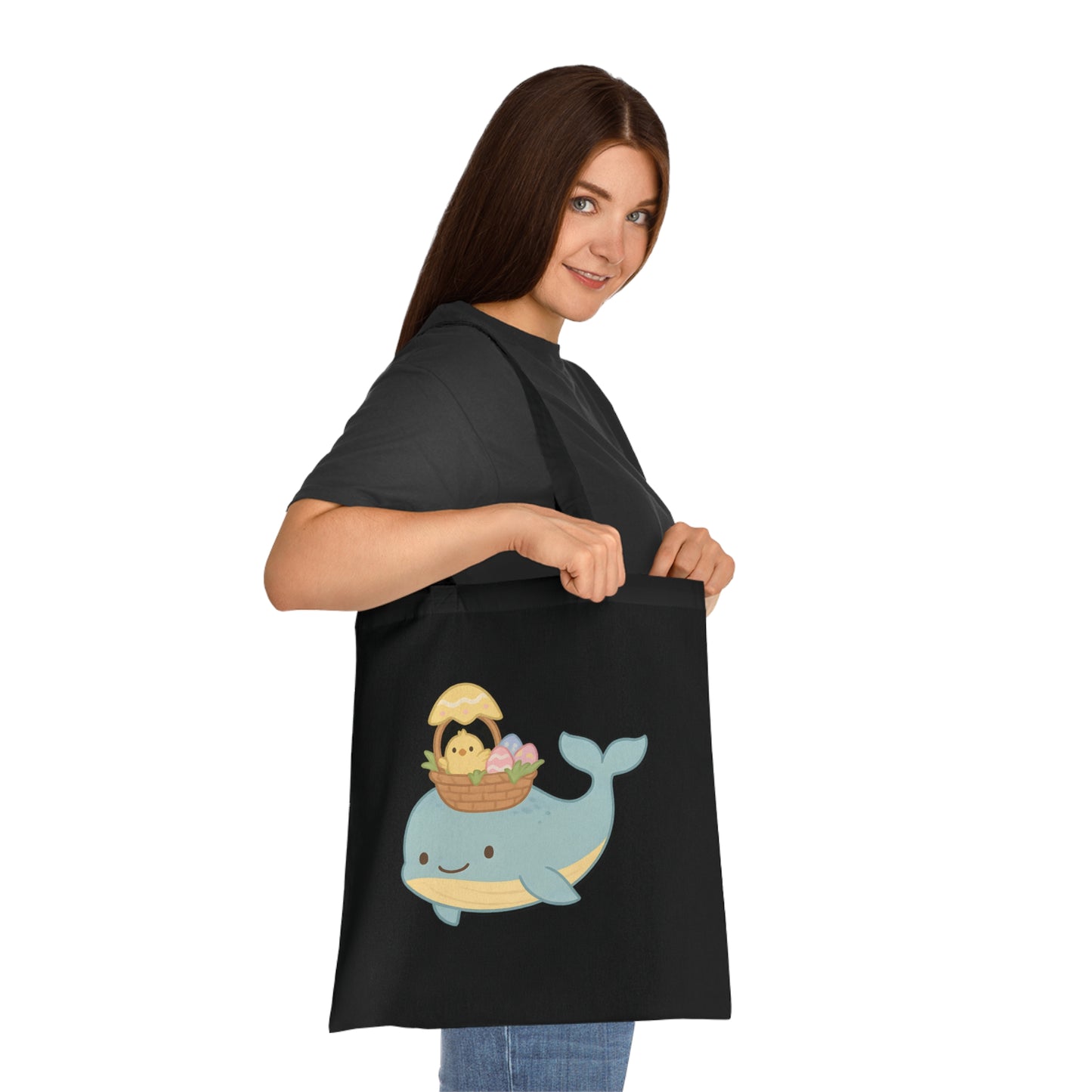 Easter Whale Tote Bag