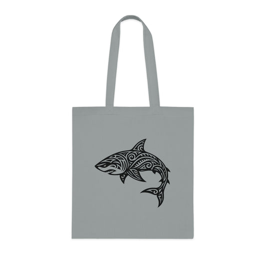 Tribal Tattoo Shark Tote Bag