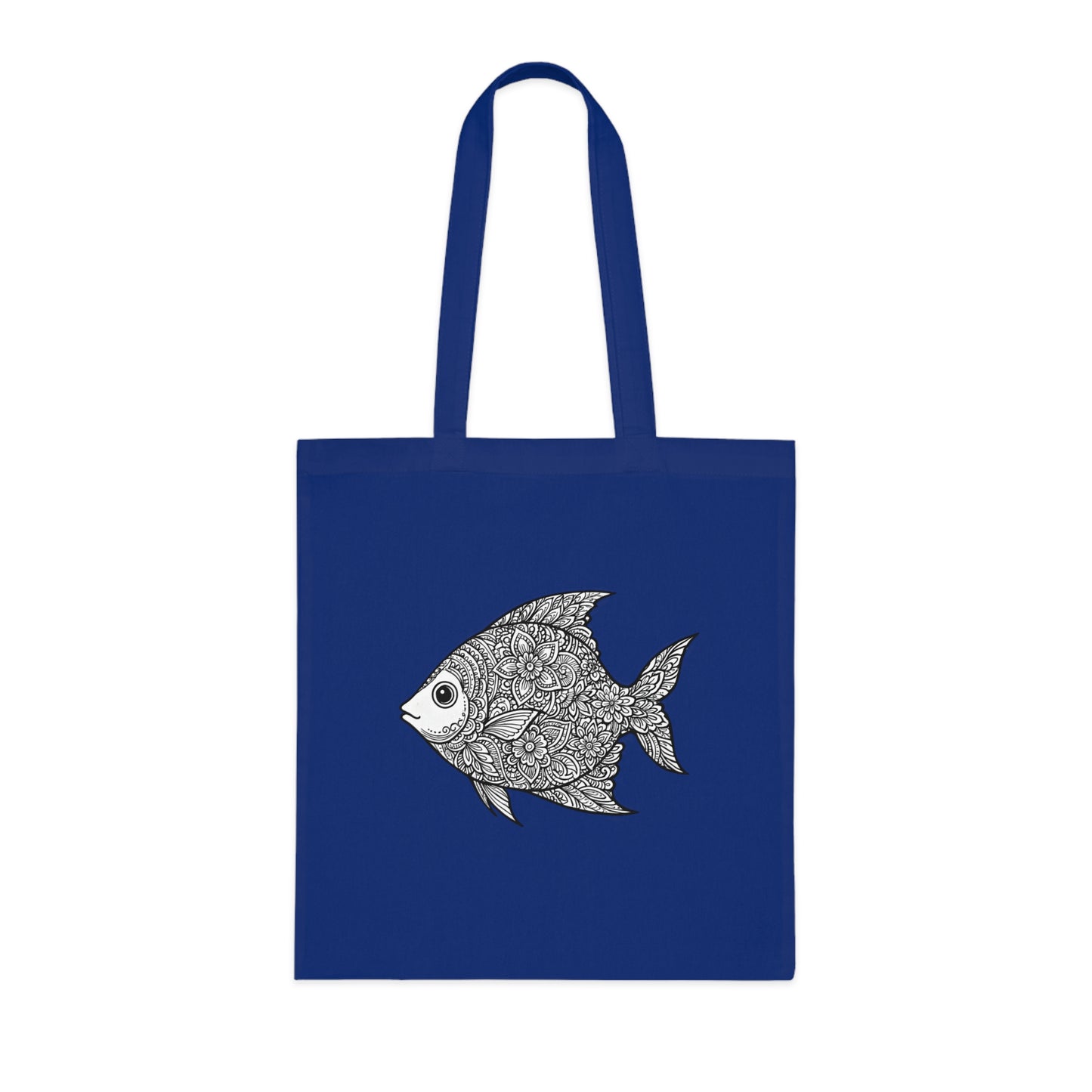 Intricate Mandala Fish Tote Bag
