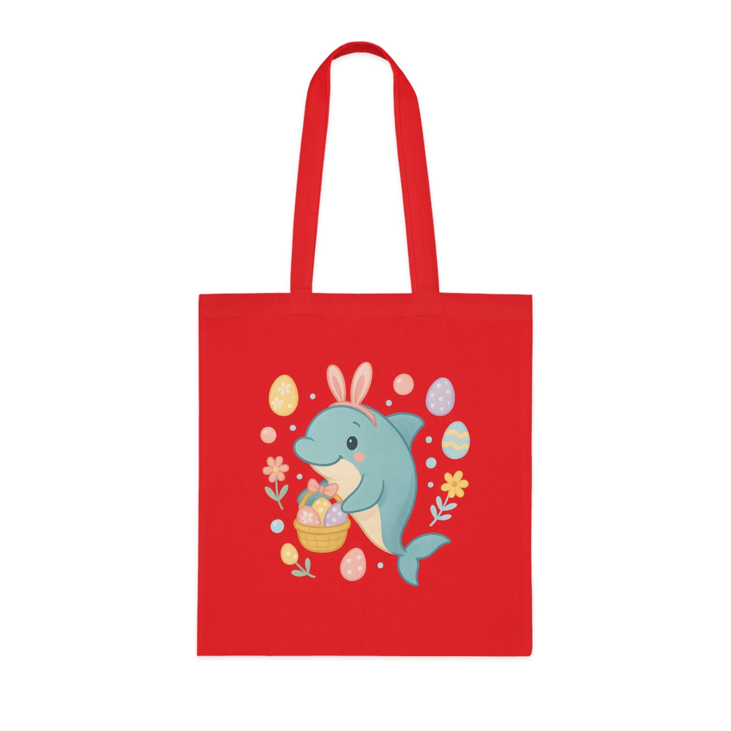 Easter Dolphin Tote Bag