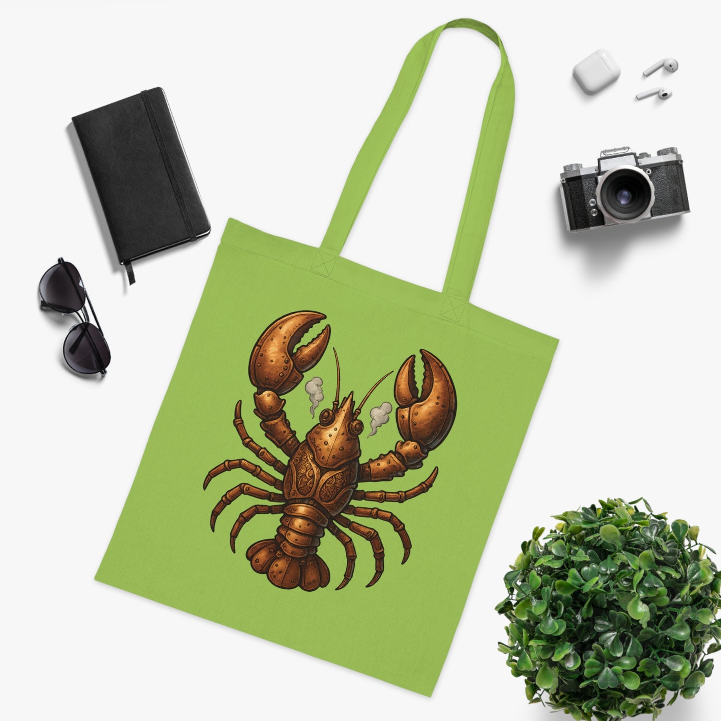 Steampunk Mechanical Lobster Tote Bag