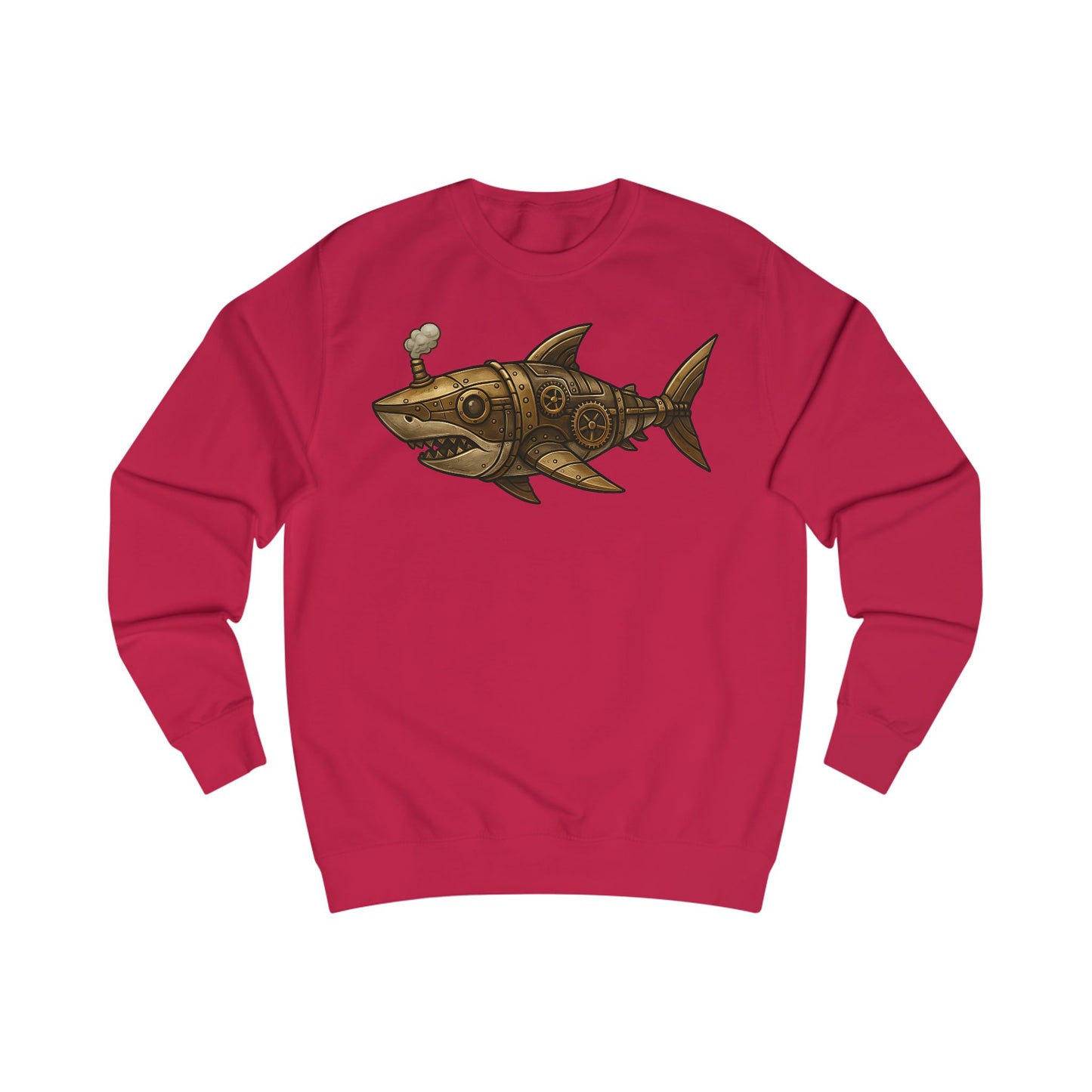 Steampunk Mechanical Shark Unisex Sweatshirt