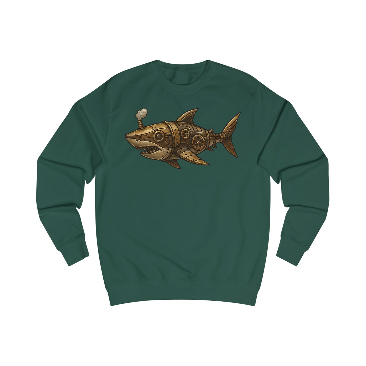 Steampunk Mechanical Shark Unisex Sweatshirt