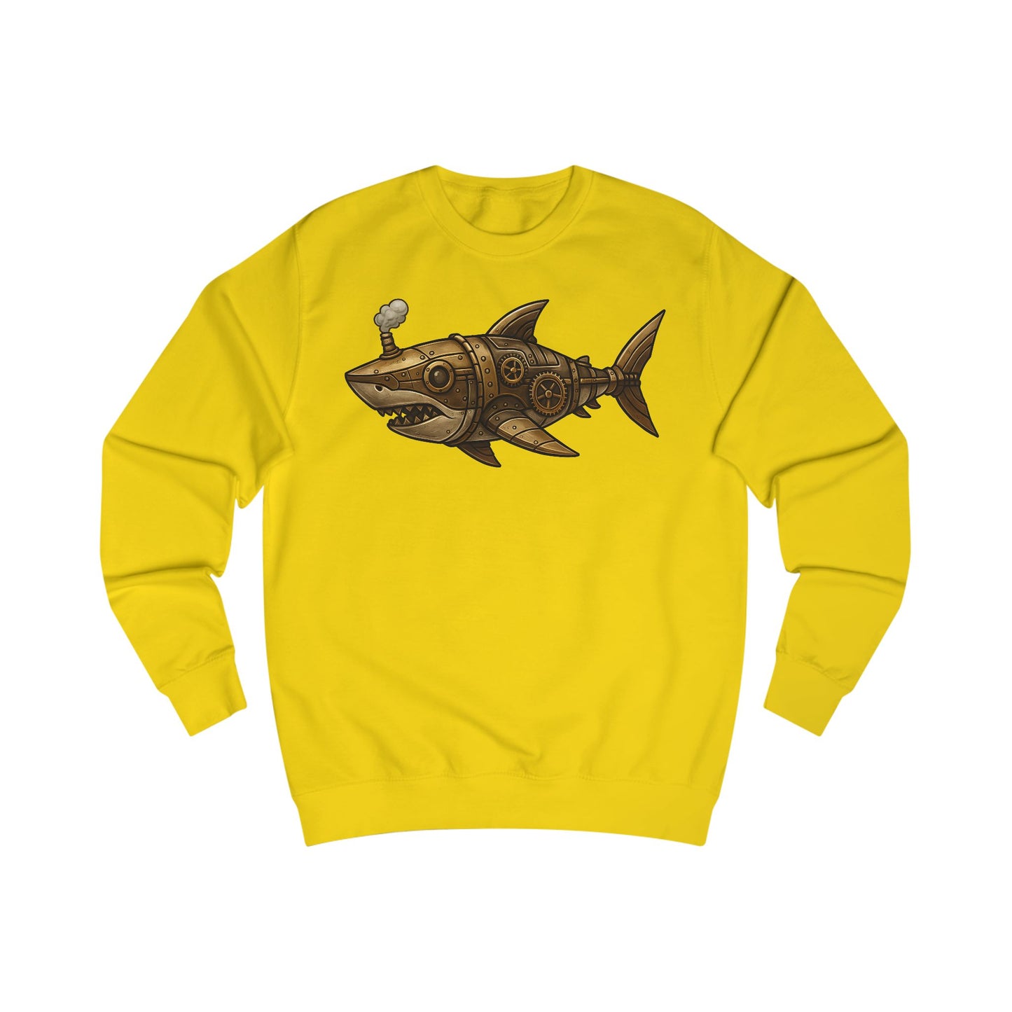 Steampunk Mechanical Shark Unisex Sweatshirt