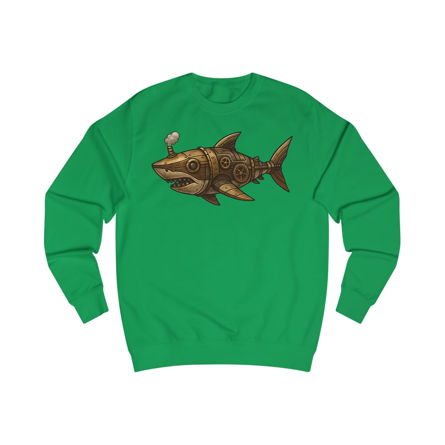 Steampunk Mechanical Shark Unisex Sweatshirt