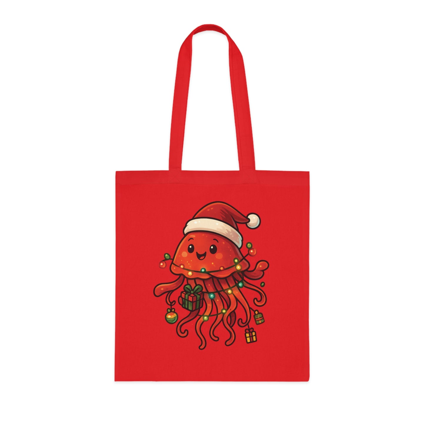 Christmas Jellyfish Tote Bag