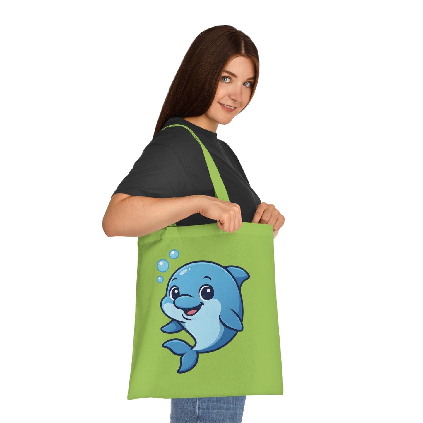 Cartoon Cute Dolphin Tote Bag