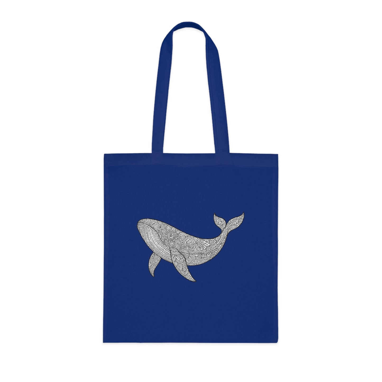 Intricate Mandala Whale Tote Bag