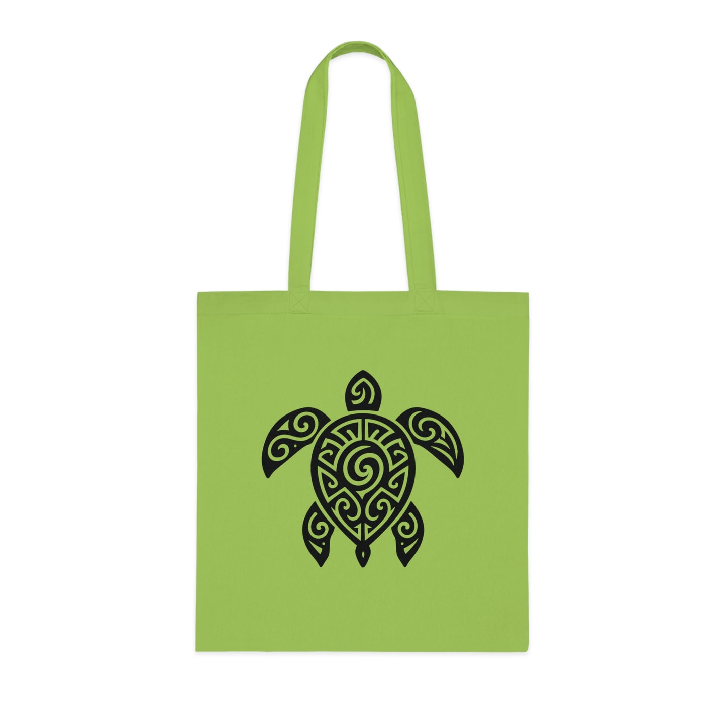 Tribal Tattoo Turtle Tote Bag