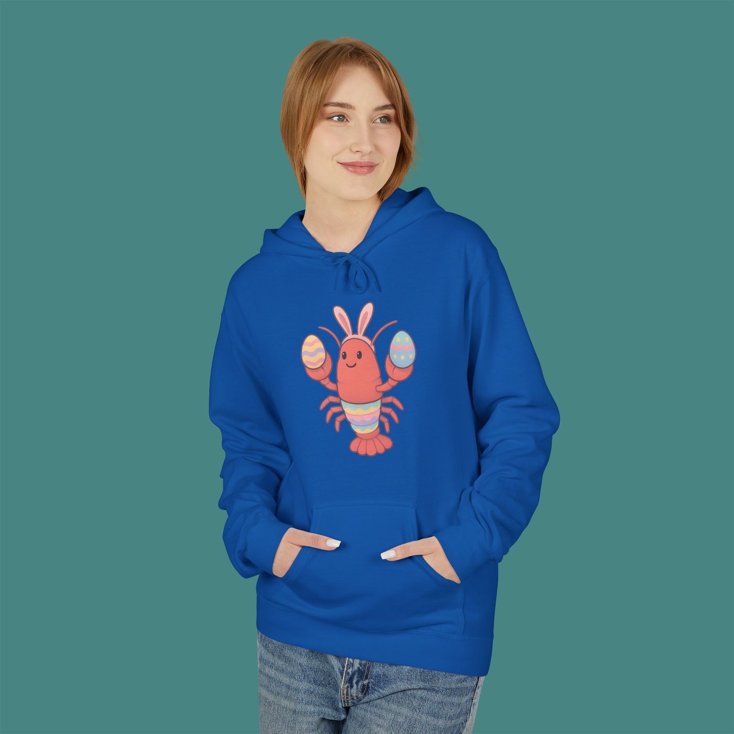 Easter Lobster Fleece Unisex Hoodie