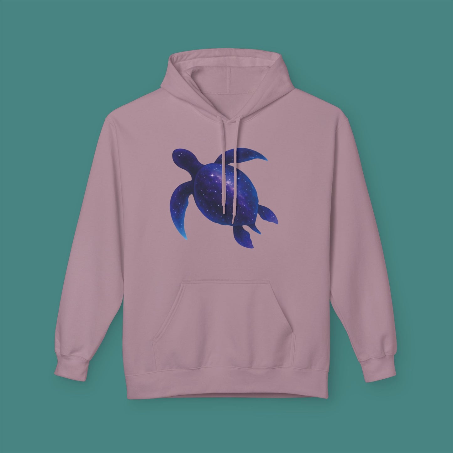 Cosmic Galaxy Turtle Fleece Unisex Hoodie