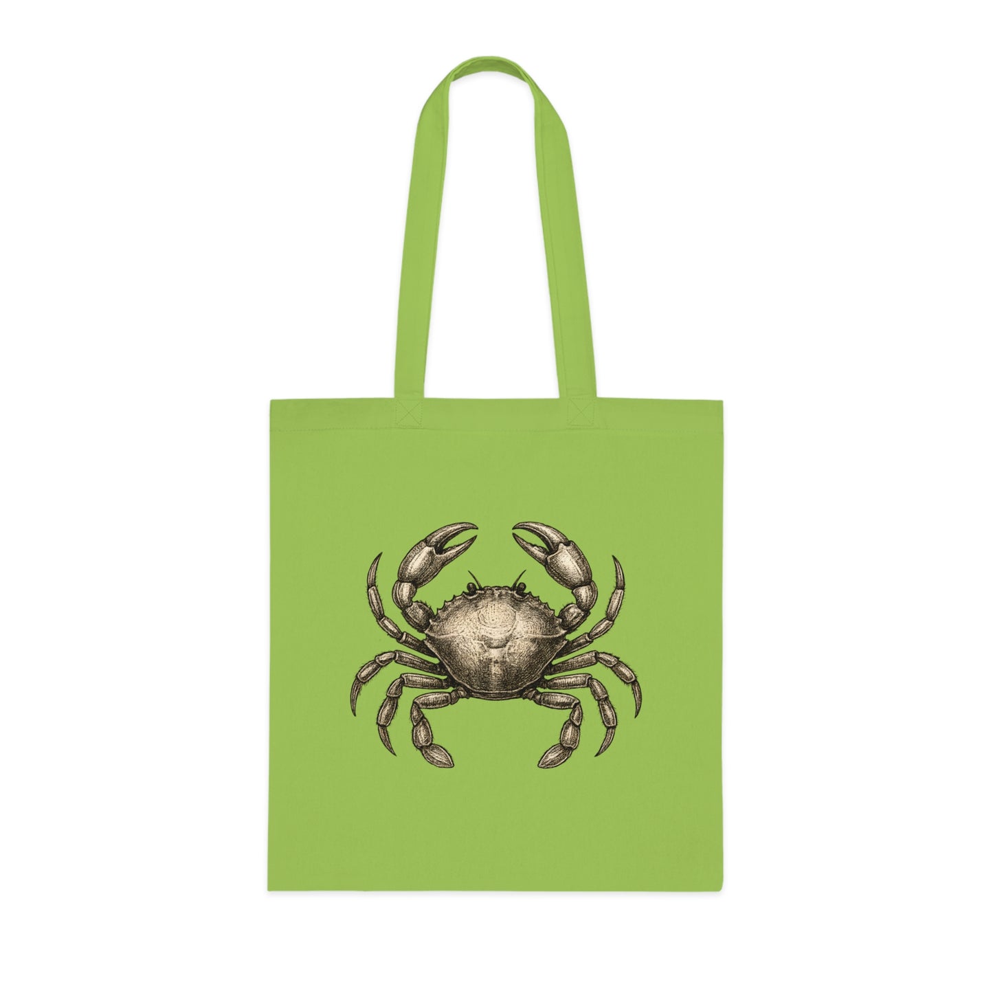 Vintage Etching Crab Tote Bag